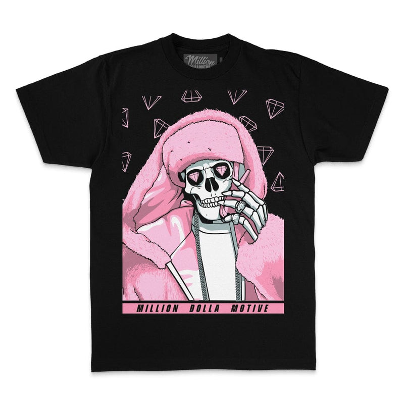 Pink Fur - Black T-Shirt T-Shirt Million Dolla Motive 