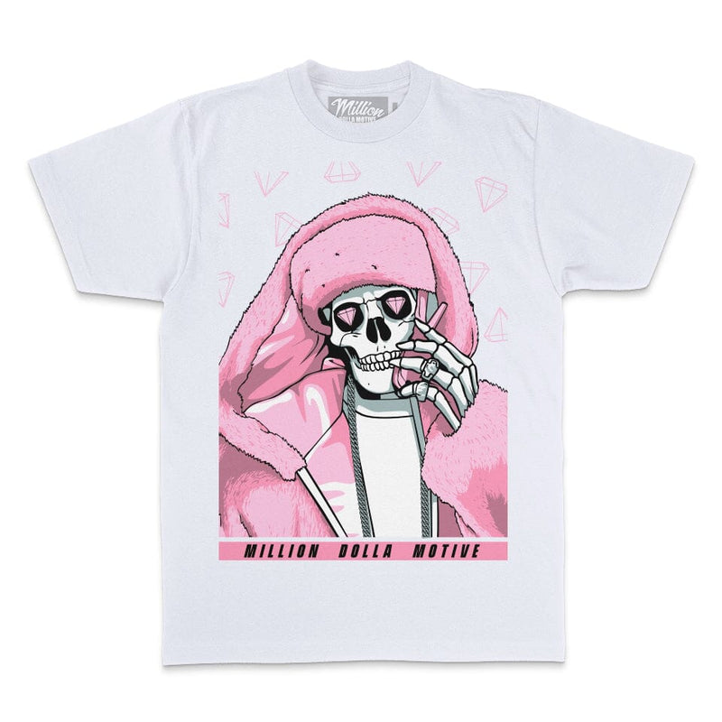 Pink Fur - White T-Shirt T-Shirt Million Dolla Motive 