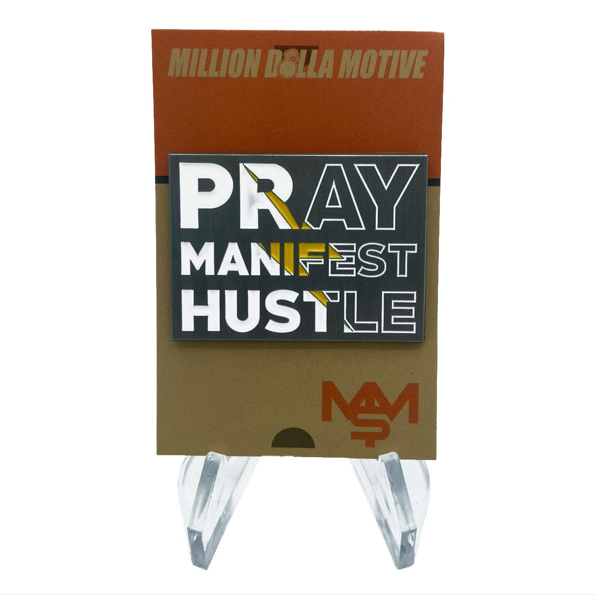 
                  
                    Pray Manifest Hustle - Enamel Pin
                  
                