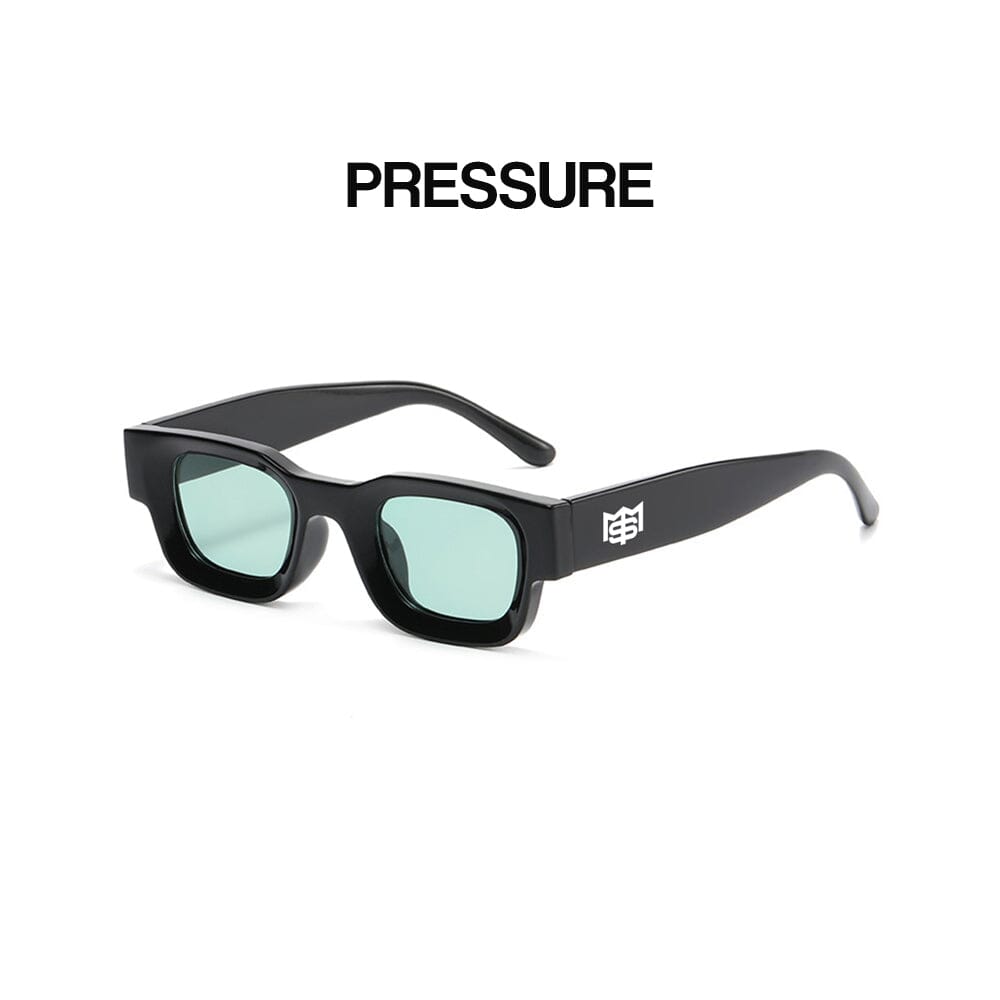 Pressure - Black & Green Sunglasses