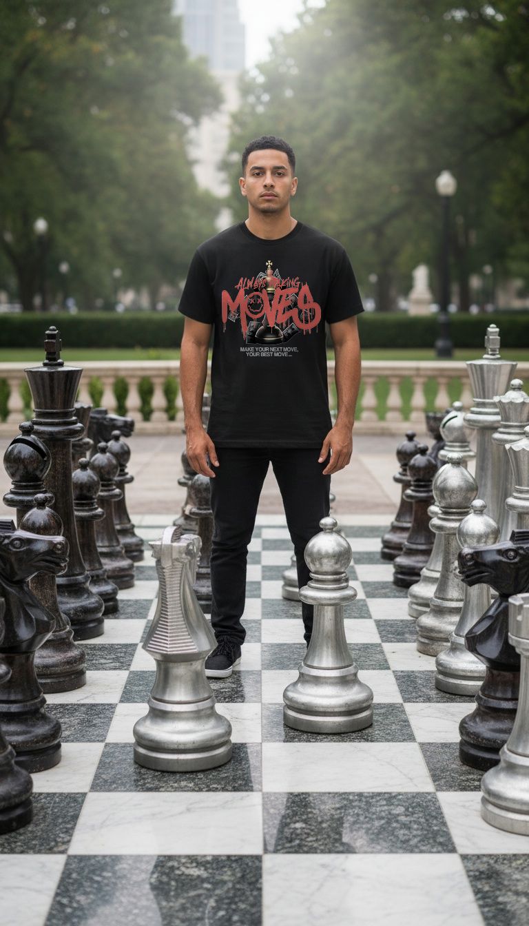 Always Making Moves - Black T-Shirt