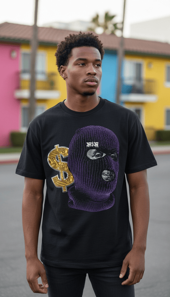 Urban Backwoods T-Shirt Uomo – Ritratto Michael Mask, Stampa Fotorealistica Premium, Cotone 190 G/m², Taglie S-5XL - 3