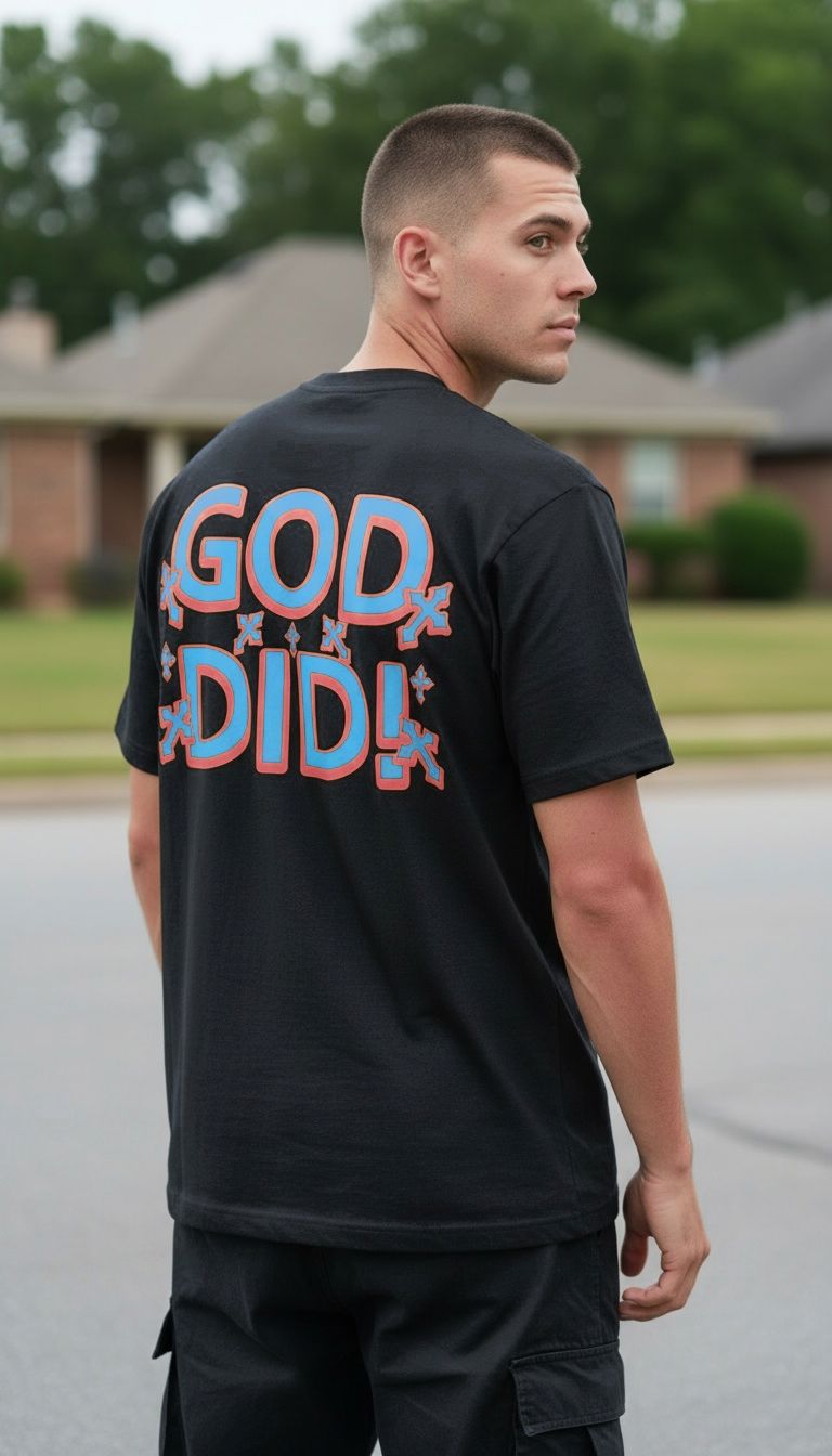Believe In Yourself, God Did - Black T-Shirt