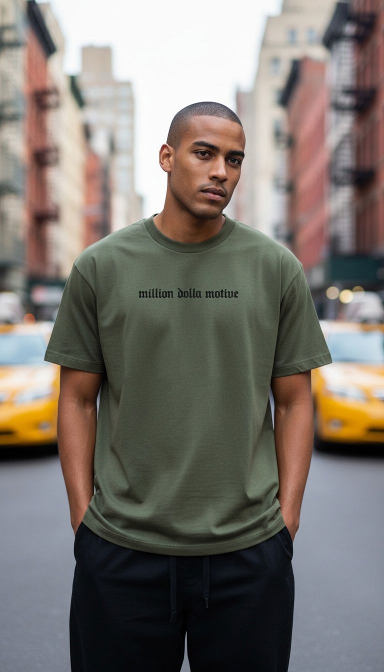 Hustle Builds Strong People - Olive T-Shirt