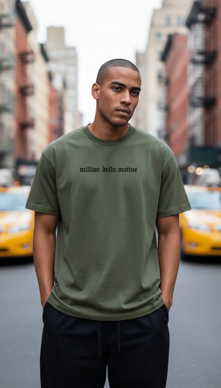 
                  
                    Hustle Builds Strong People - Olive T-Shirt
                  
                
