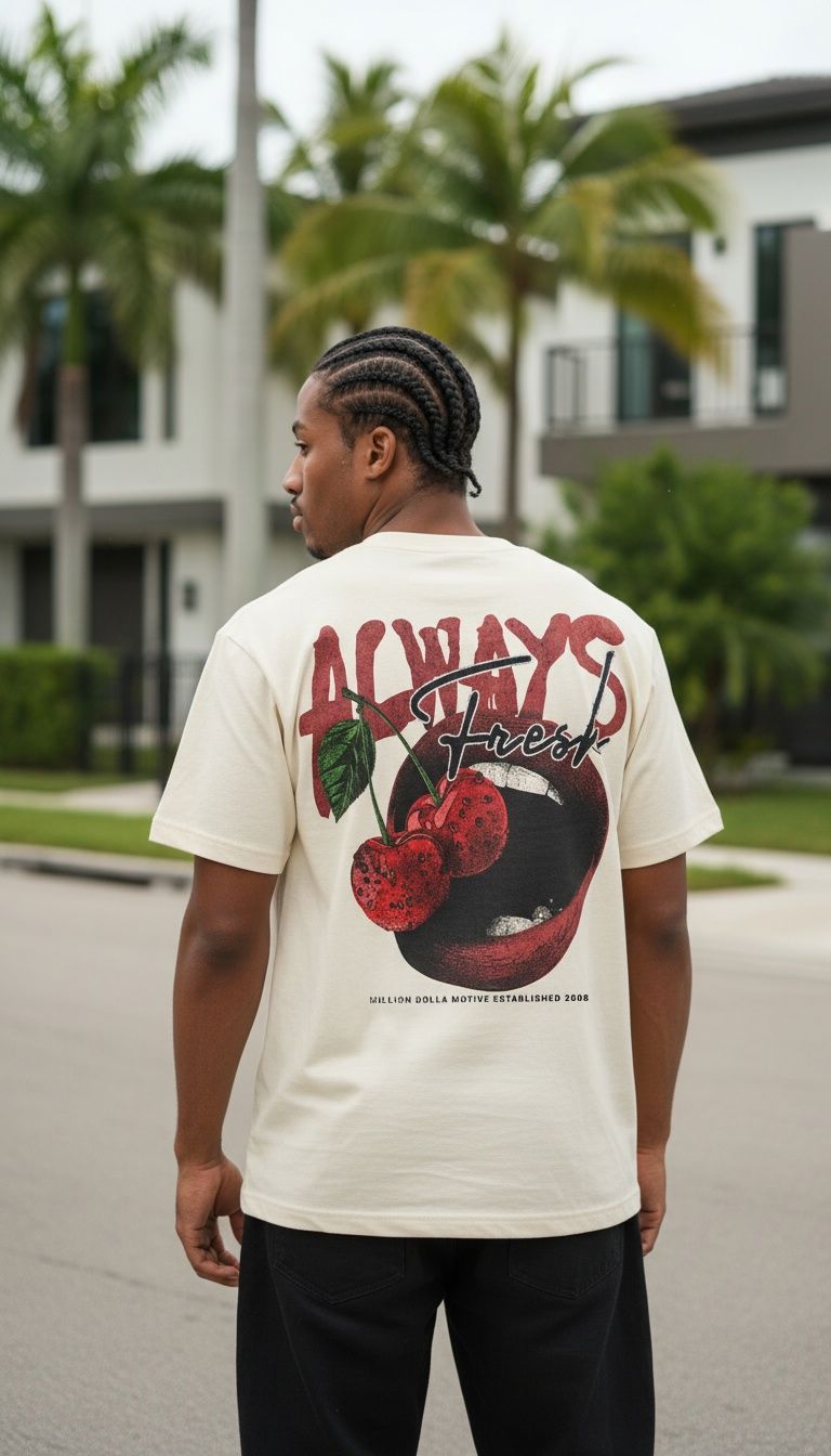 Always Fresh Cherries - Natural Sail T-Shirt