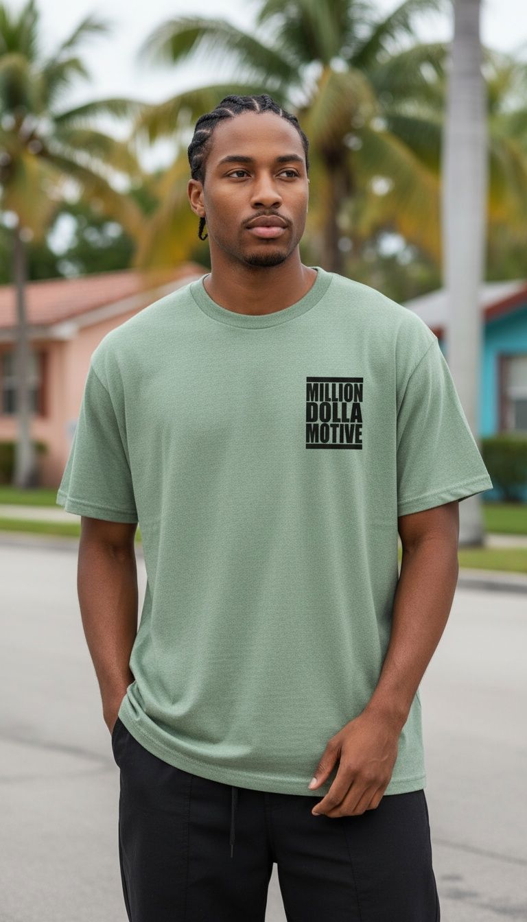 Beautiful Life - Olive Vintage Dye T-Shirt