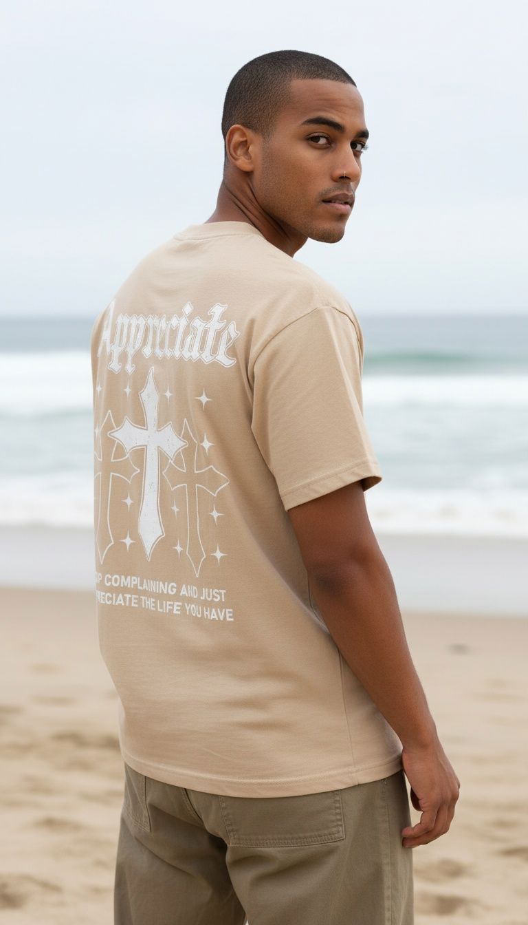 Appreciate Crosses - Khaki T-Shirt