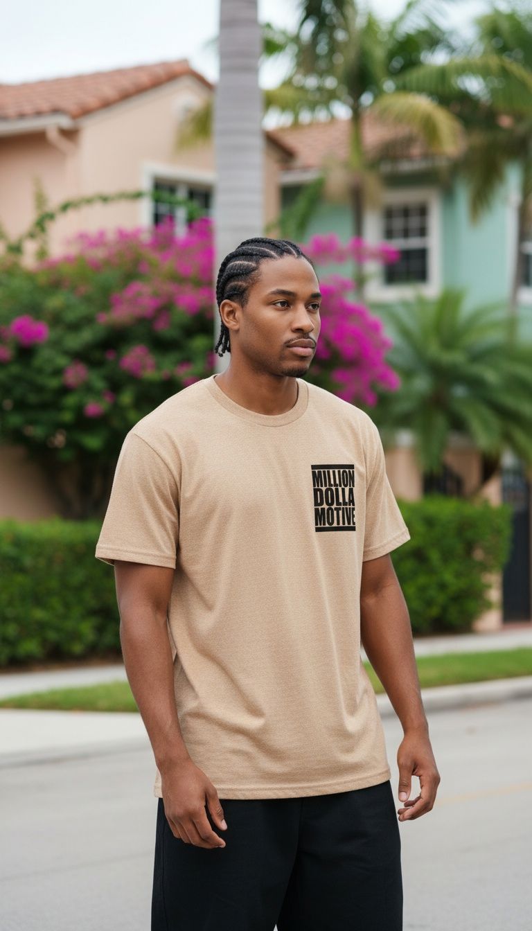 Beautiful Life - Blush Tan Vintage Dye T-Shirt