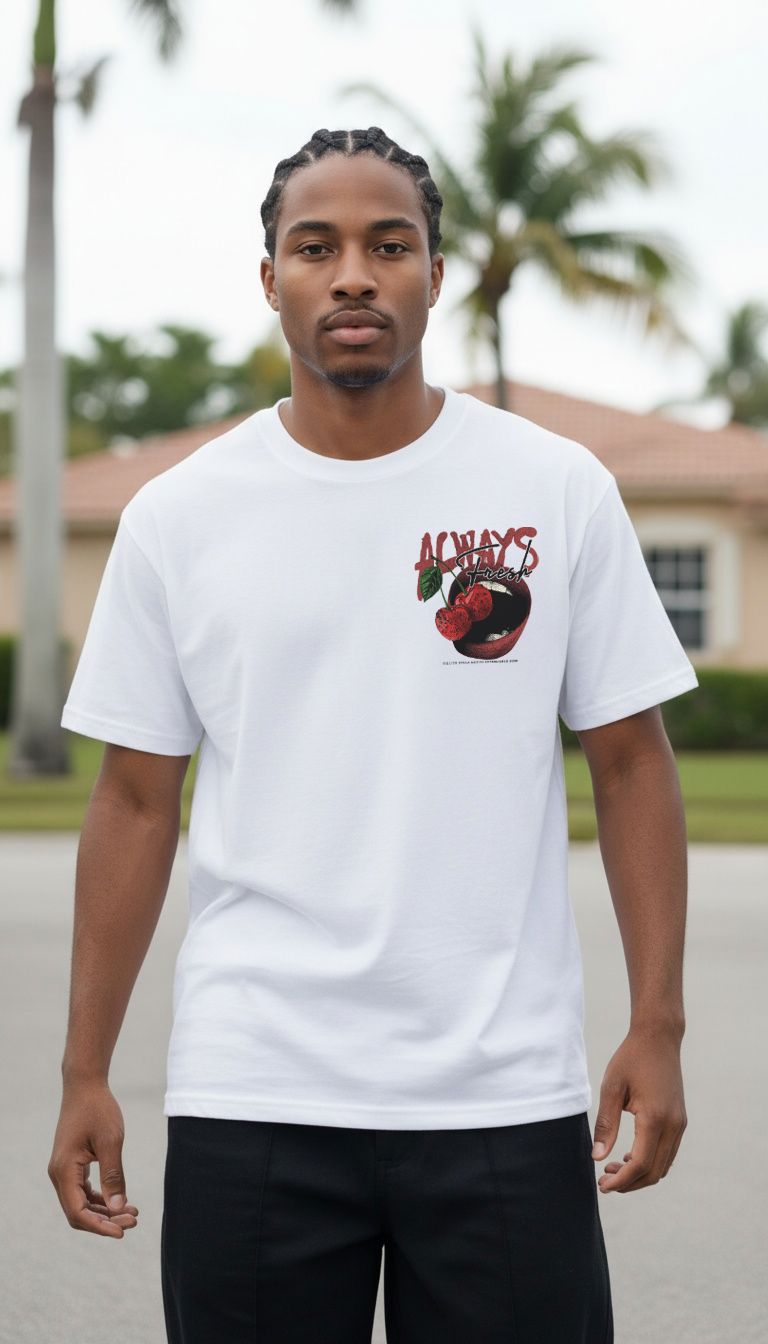 Always Fresh Cherries - White T-Shirt