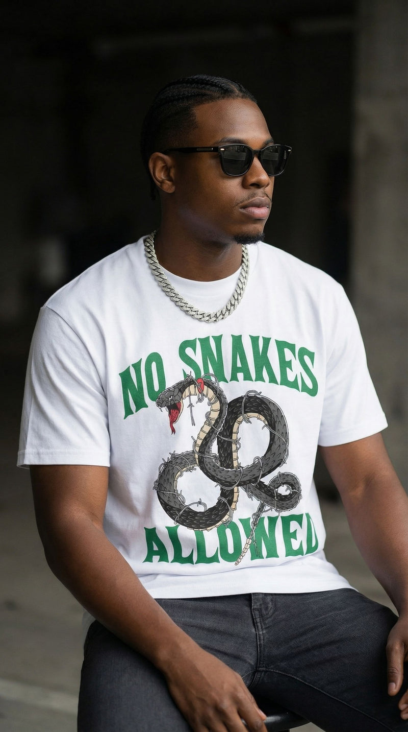 No Snakes Allowed - White T-Shirt
