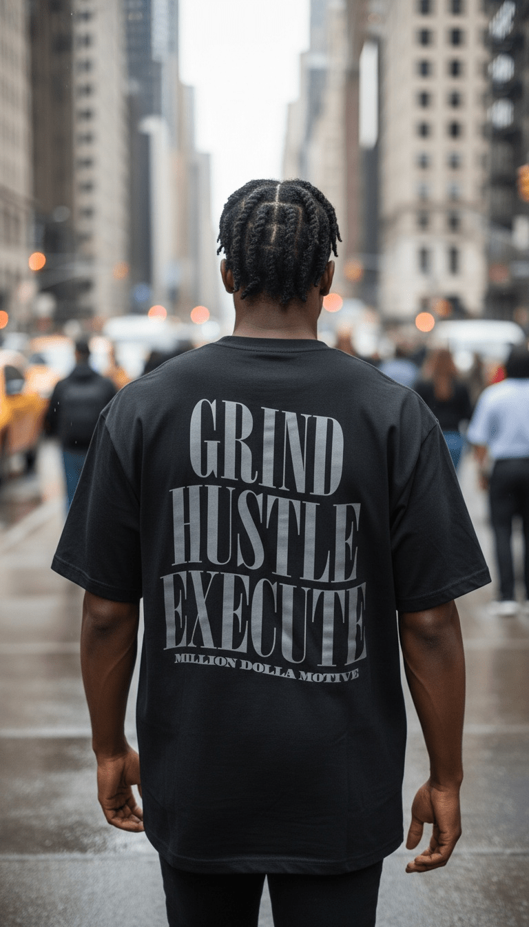 
                  
                    Grind Hustle Execute - Black T-Shirt
                  
                