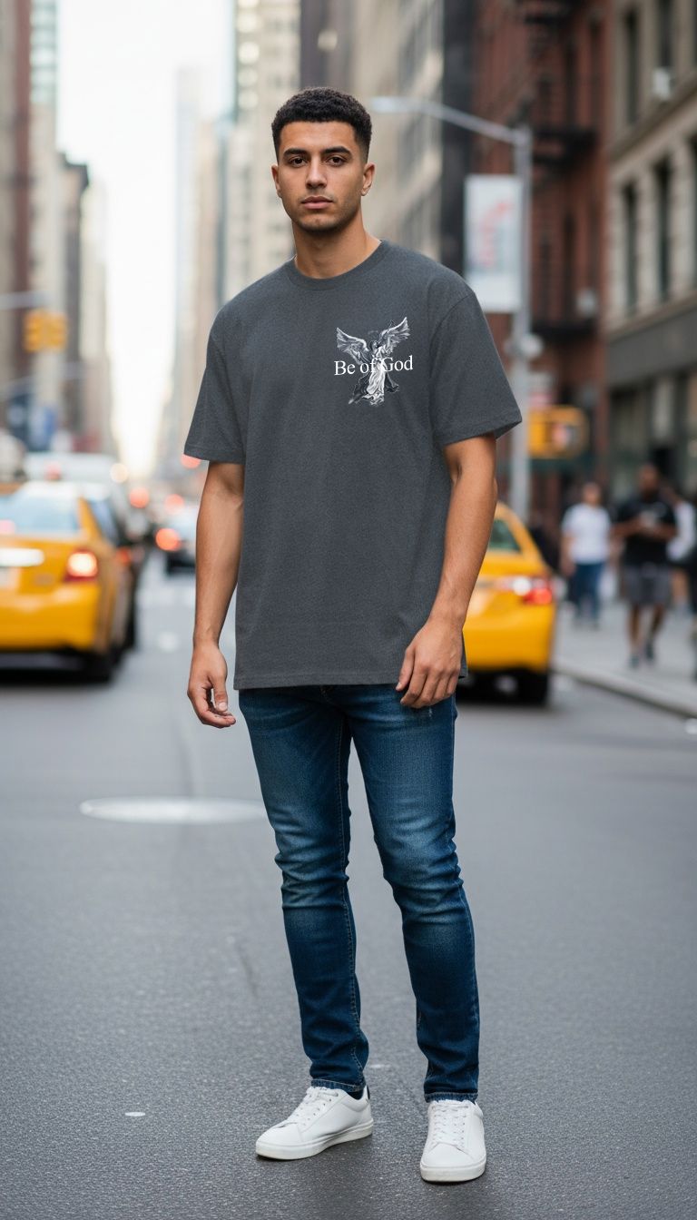 Be of God - Black Vintage Dye T-Shirt