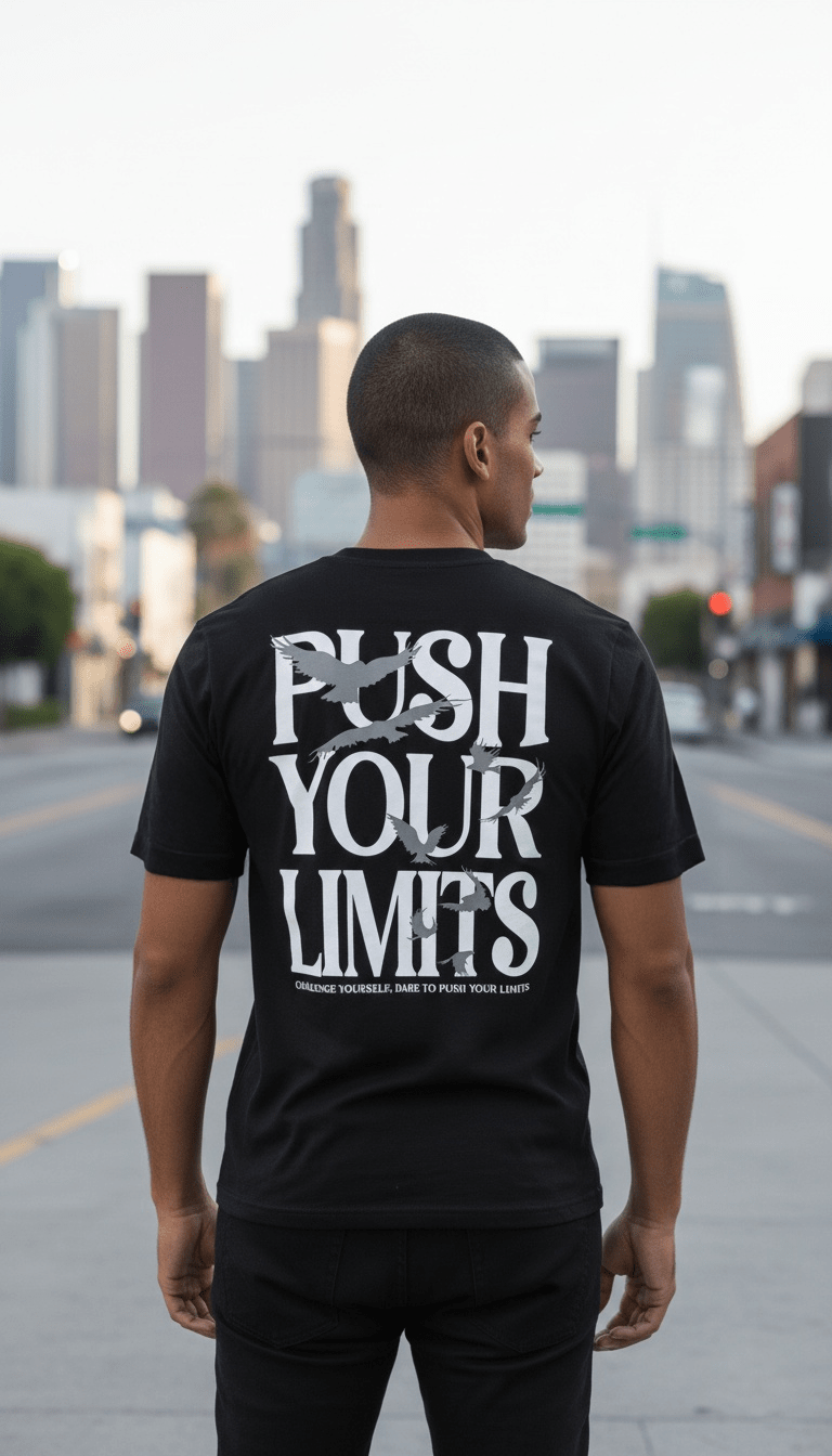 
                  
                    Push Your Limits - Black T-Shirt
                  
                