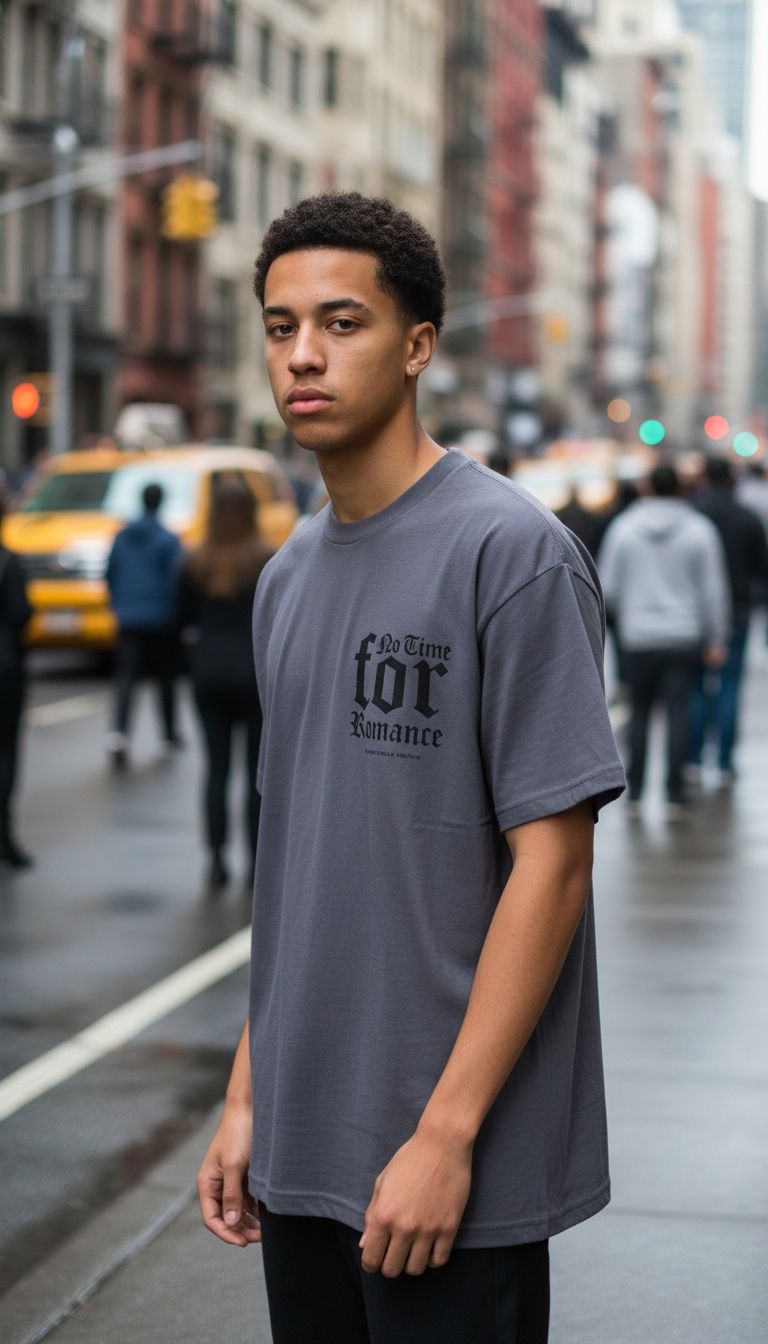 No Time For Romance - Dark Grey T-Shirt