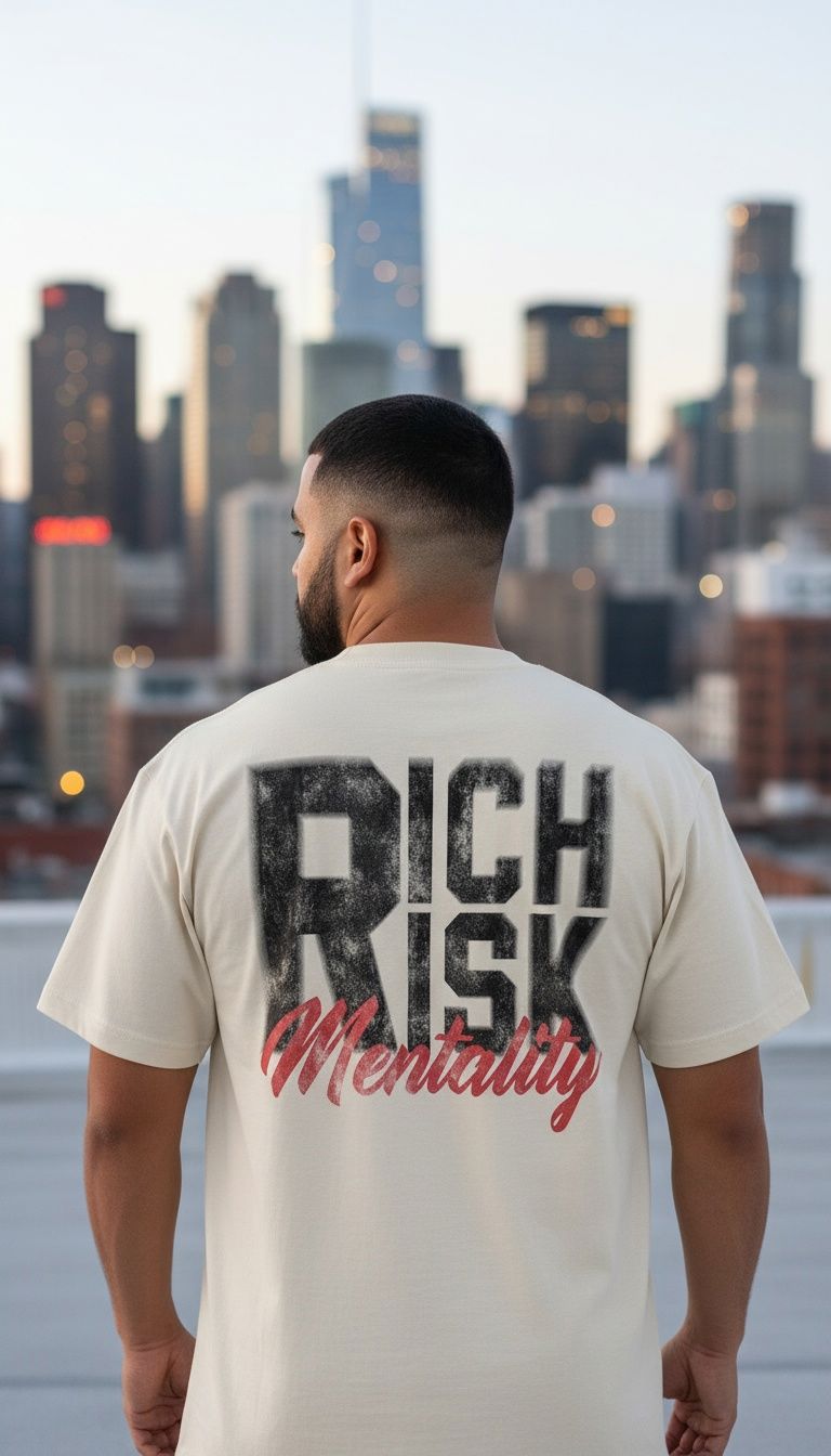Rich Risk Mentality - Natural Sail T-Shirt
