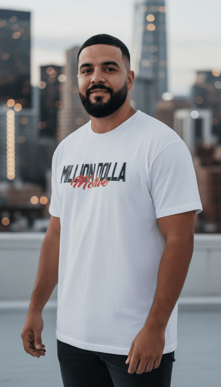 
                  
                    Rich Risk Mentality - White T-Shirt
                  
                