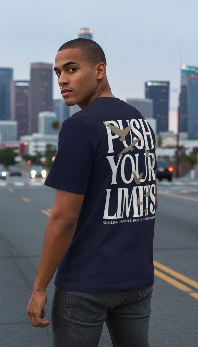 Push Your Limits - Navy T-Shirt