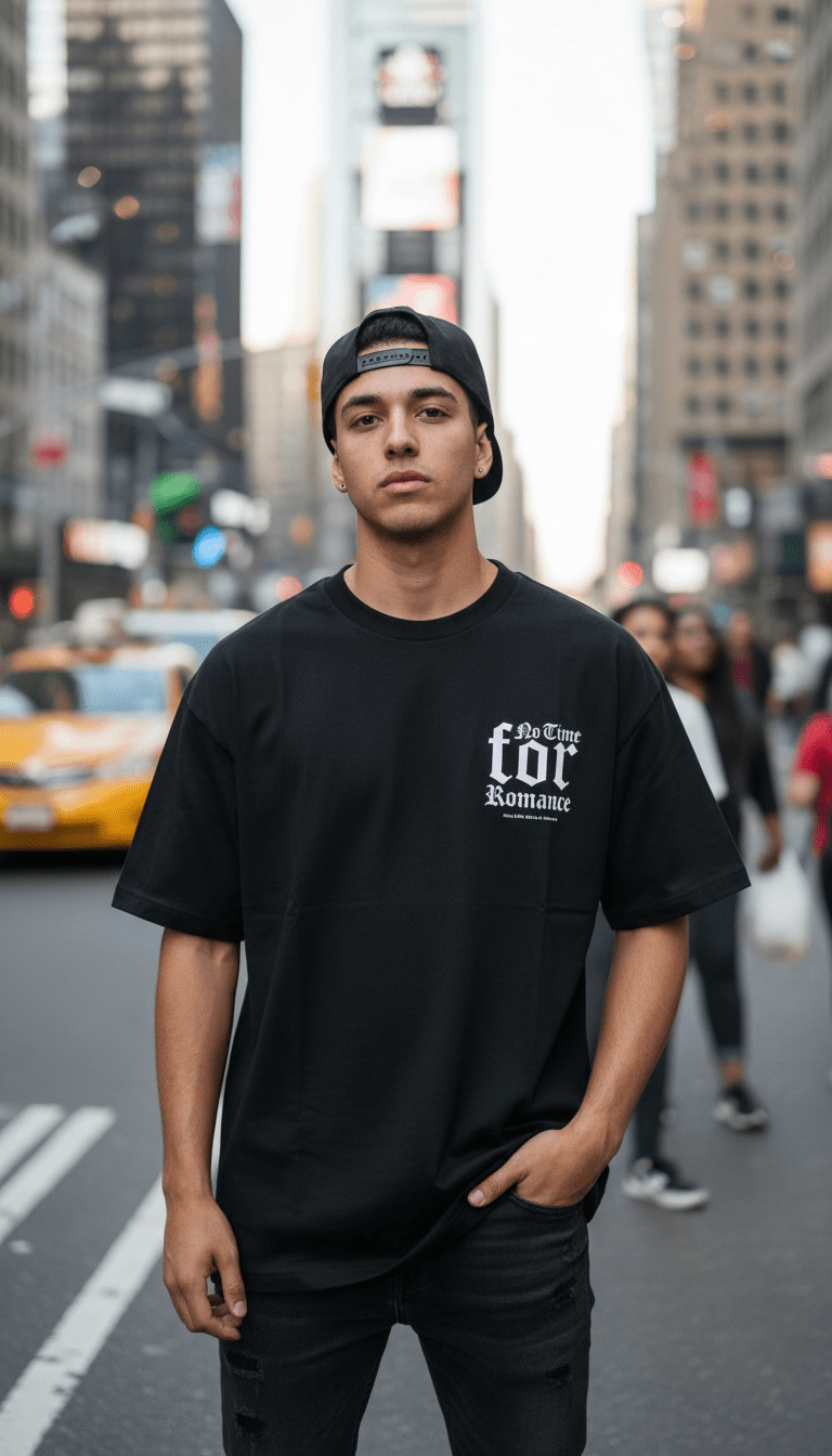 
                  
                    No Time For Romance - Black T-Shirt
                  
                