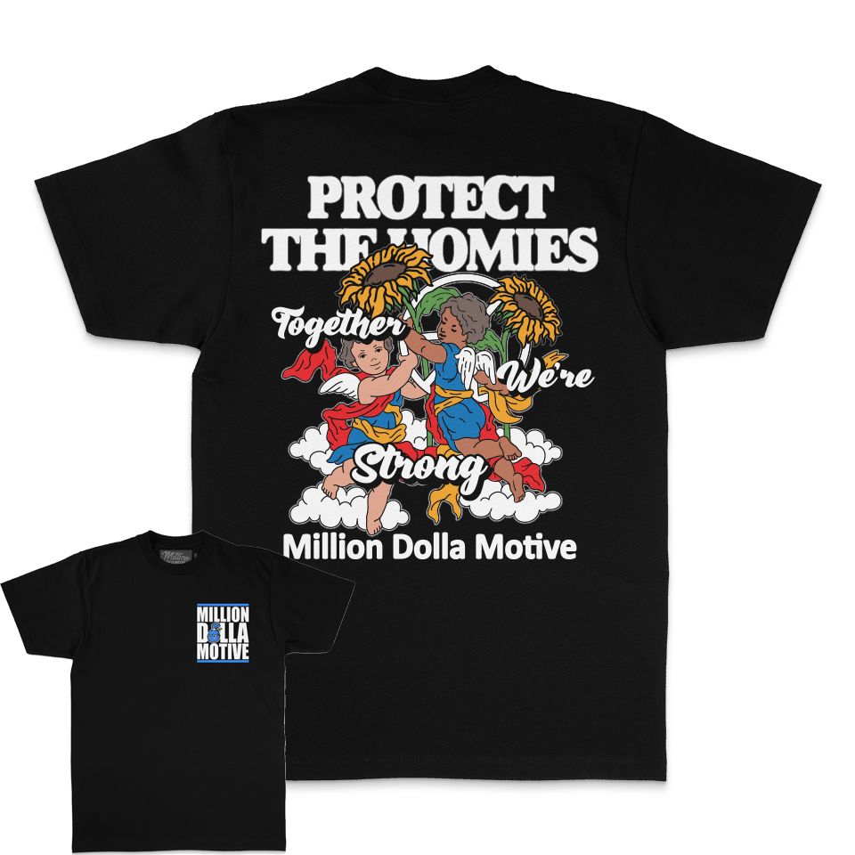 
                  
                    Protect the Homies - Black T-Shirt
                  
                