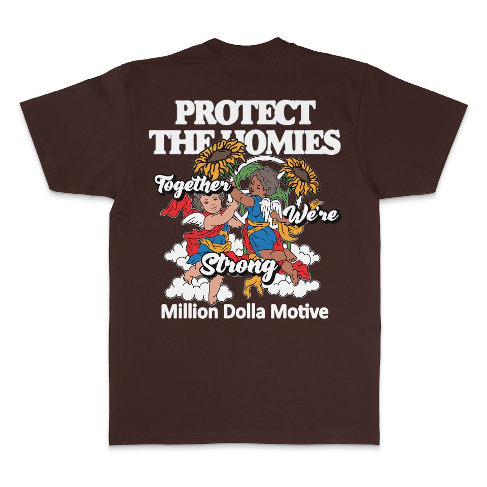 
                  
                    Protect the Homies - Brown T-Shirt
                  
                