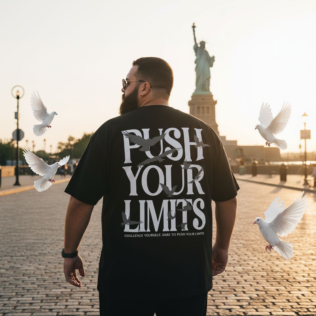 
                  
                    Push Your Limits - Black T-Shirt T-Shirt Million Dolla Motive 
                  
                