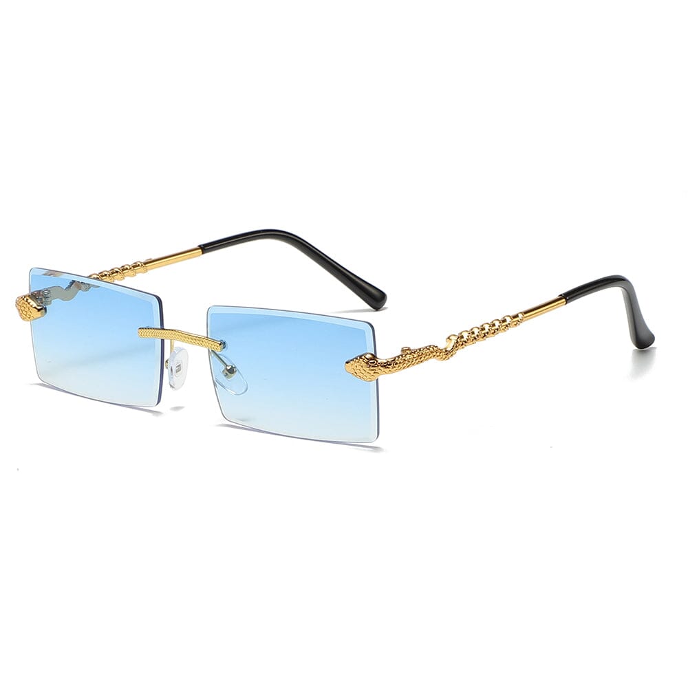 
                  
                    Python Rec - Gold & Blue Sunglasses
                  
                