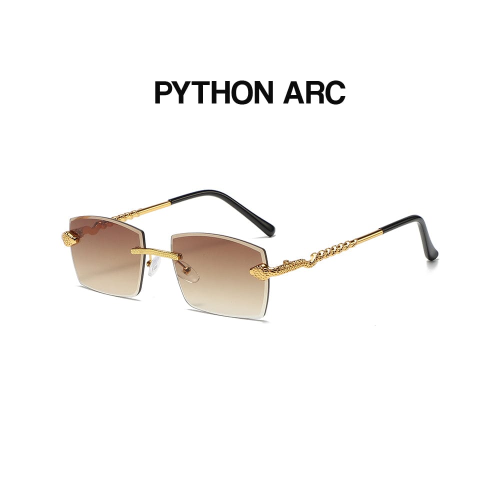 Python Arc - Gold & Brown Sunglasses