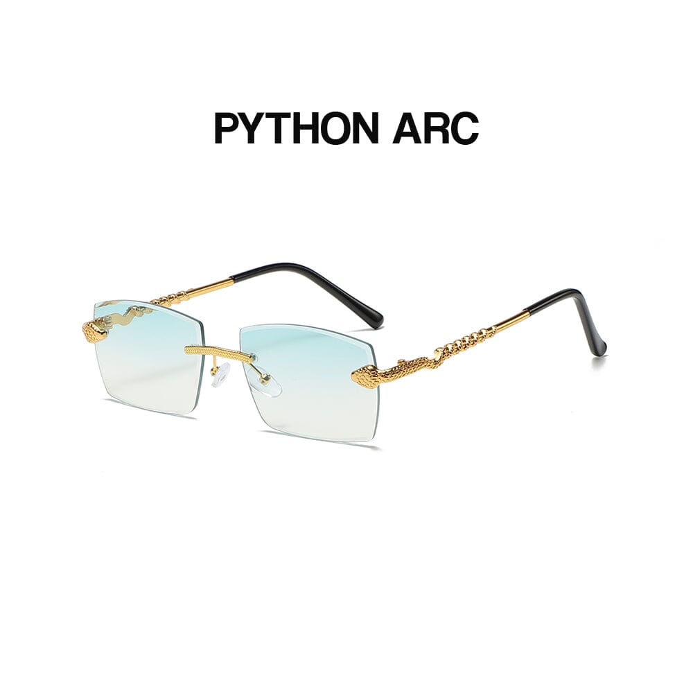 Python Arc - Gold & Green Sunglasses