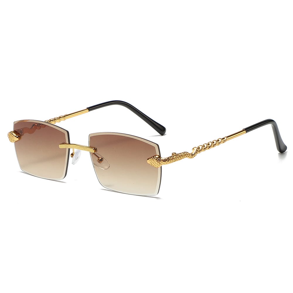 
                  
                    Python Arc - Gold & Brown Sunglasses
                  
                