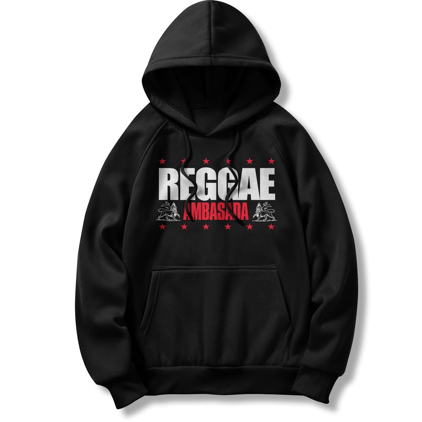 
                  
                    Reggae Ambasada - Black Hoodie Sweatshirt
                  
                