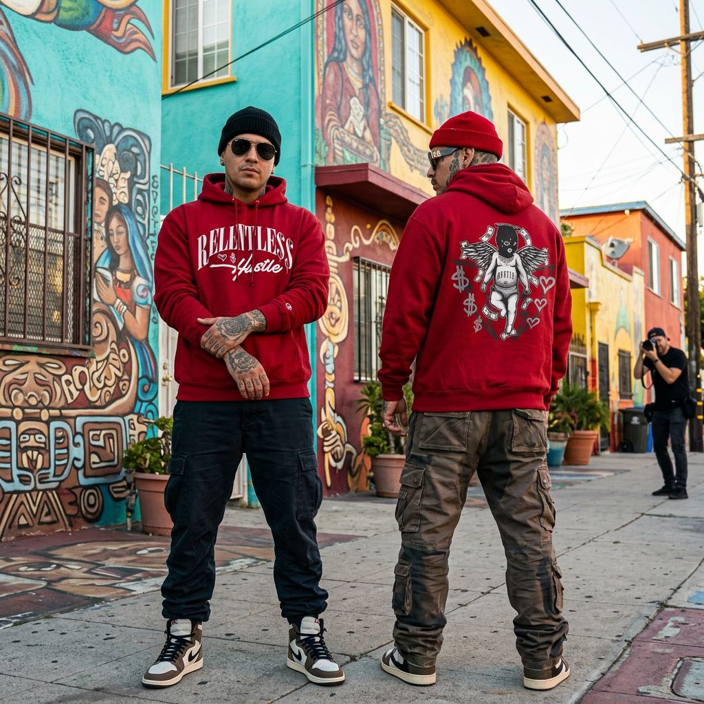 
                  
                    Relentless Hustle - Red Hoodie Sweatshirt Outerwear Million Dolla Motive 
                  
                