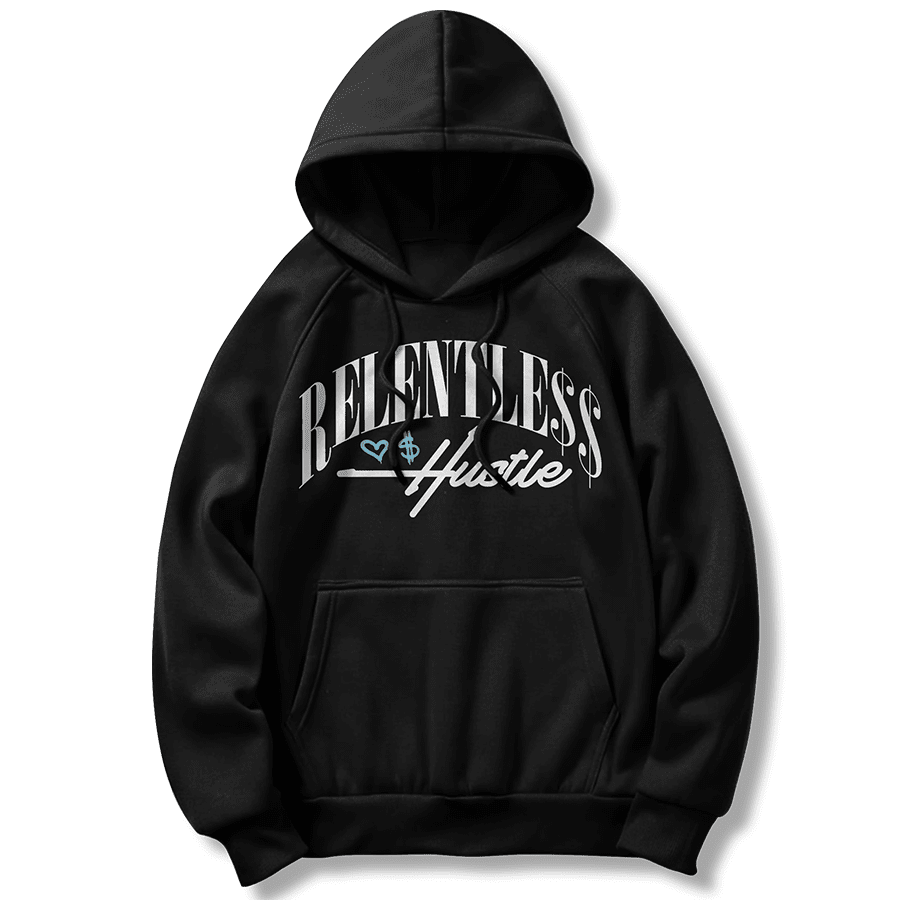 
                  
                    Relentless Hustle - Black Hoodie Sweatshirt
                  
                