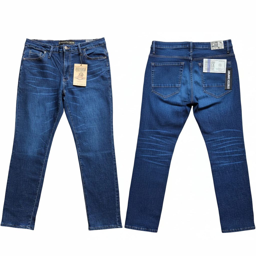 
                  
                    Retro 70's Blue Taper Denim Pants
                  
                