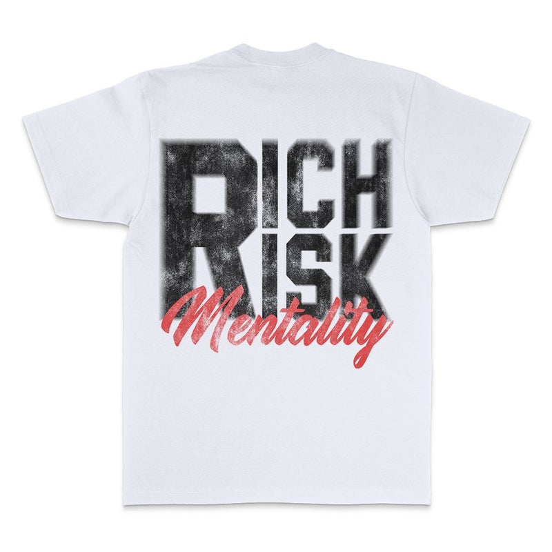 Rich Risk Mentality - White T-Shirt