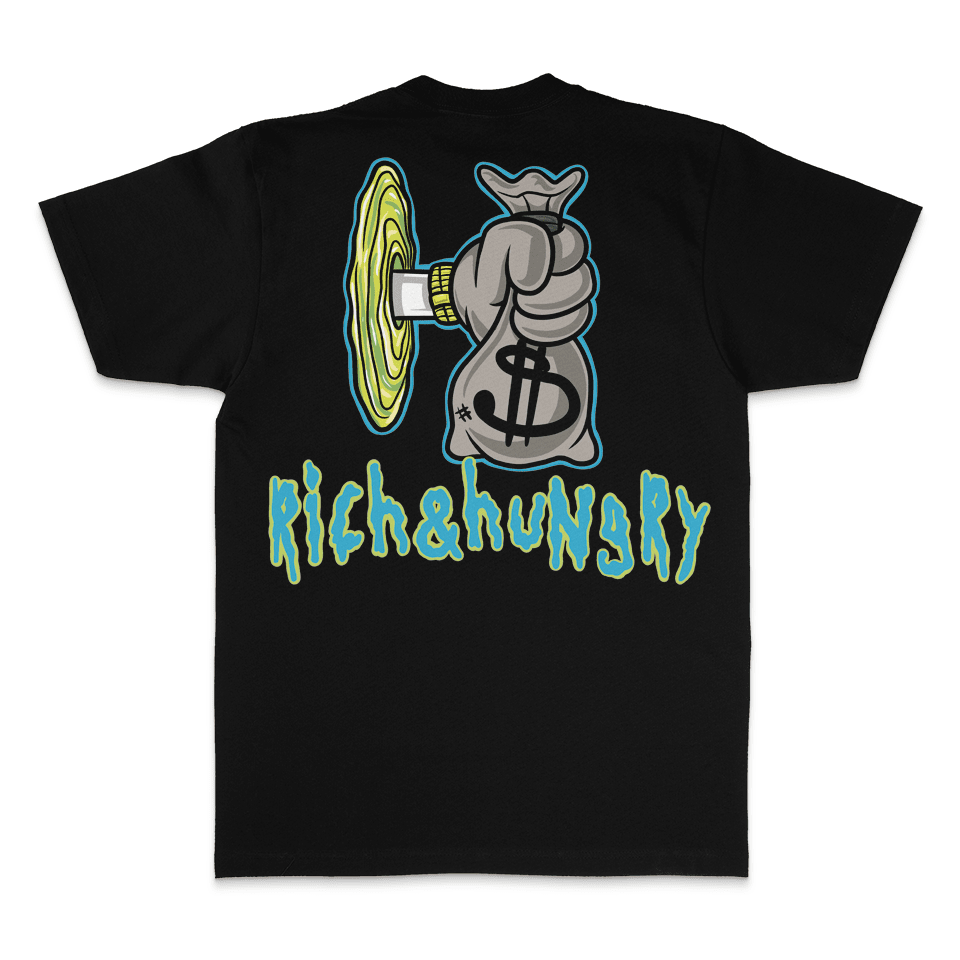 
                  
                    Rich & Hungry - Black T-Shirt
                  
                