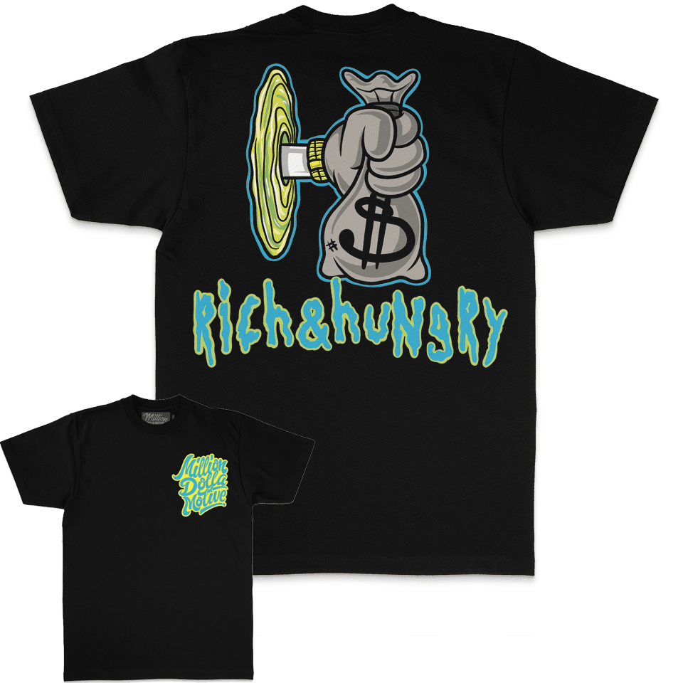 Rich & Hungry - Black T-Shirt