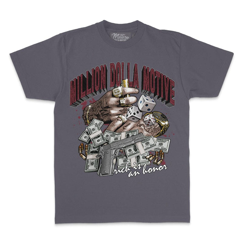 Rich is an Honor - Dark Grey T-Shirt T-Shirt Million Dolla Motive 