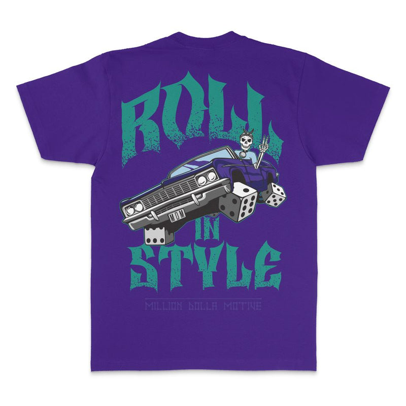Roll In Style - Purple T-Shirt