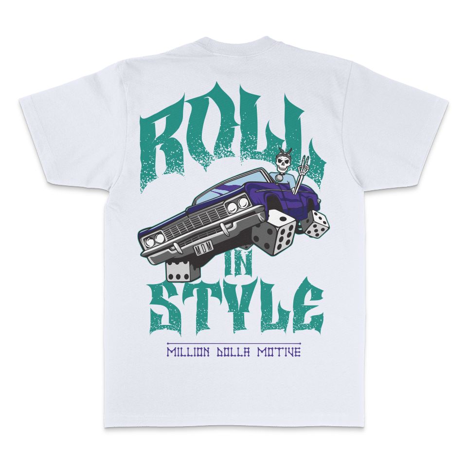 
                  
                    Roll In Style - White T-Shirt
                  
                