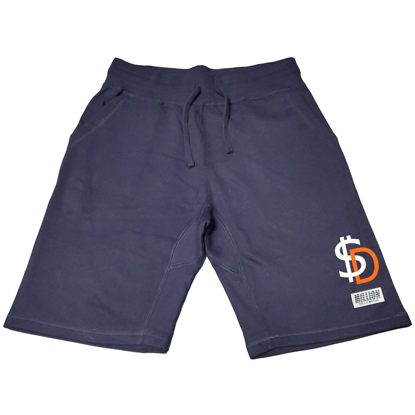 Navy $D Premium Logo Shorts Bottoms Million Dolla Motive 