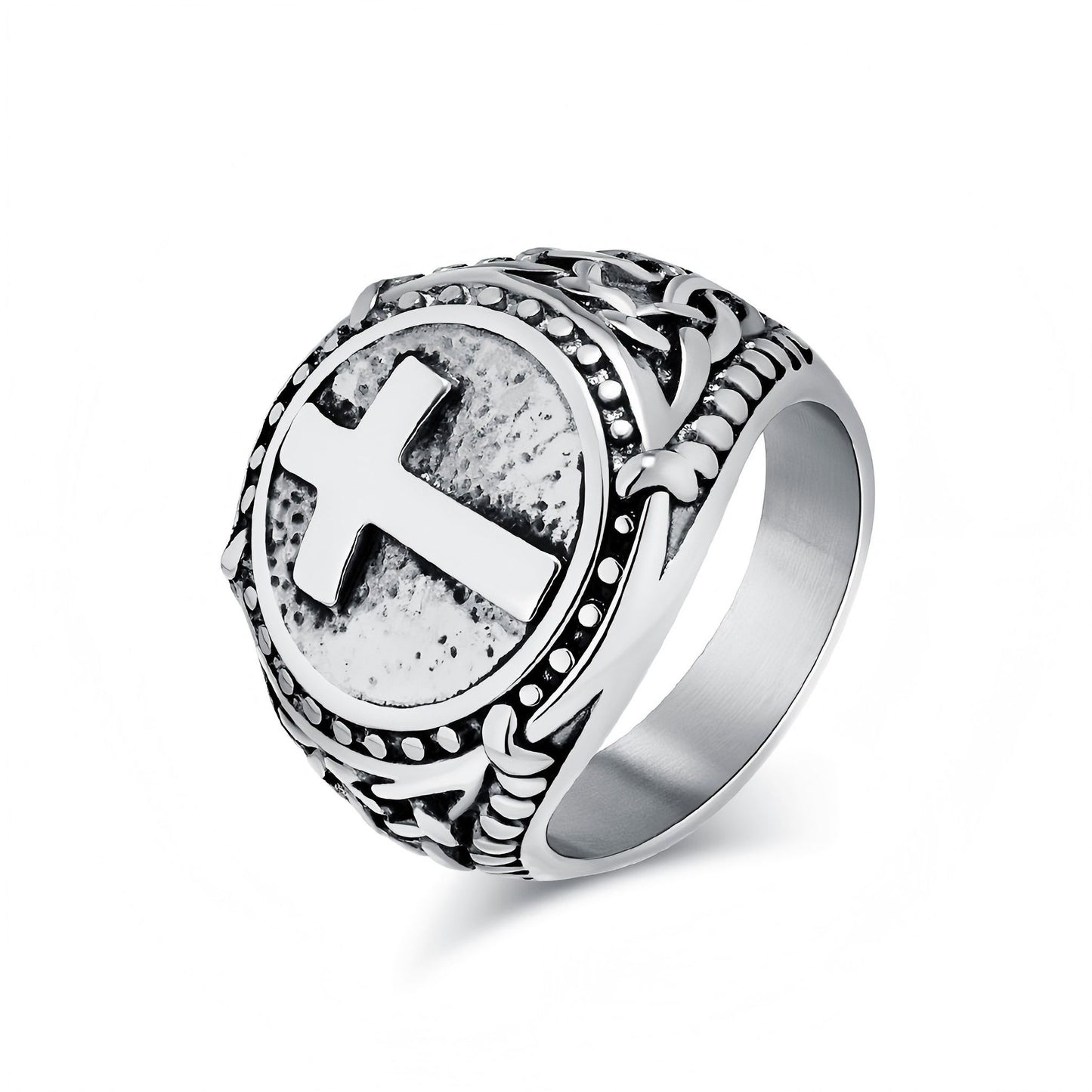 
                  
                    Cross Circle Ring
                  
                
