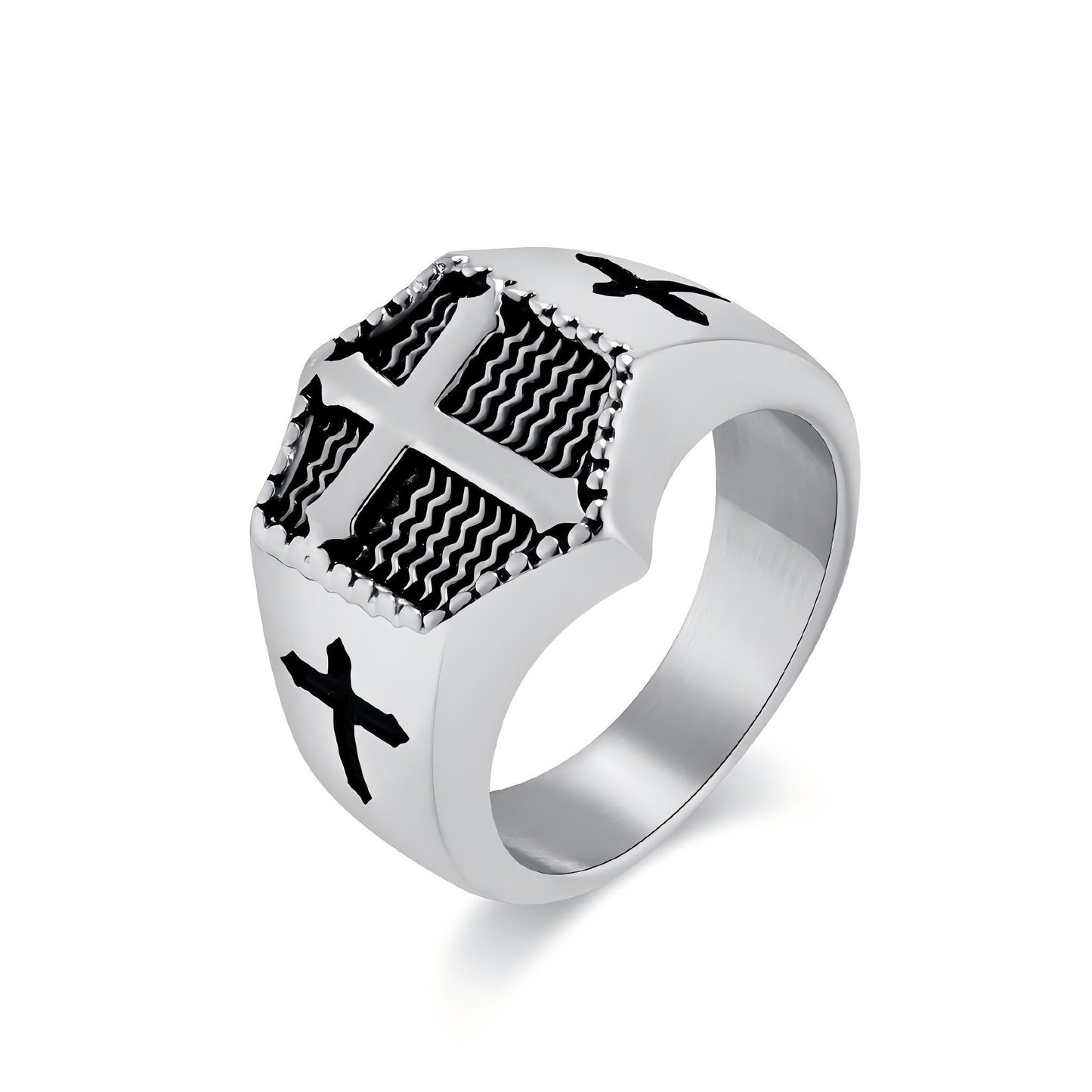 
                  
                    Cross Shield Ring
                  
                