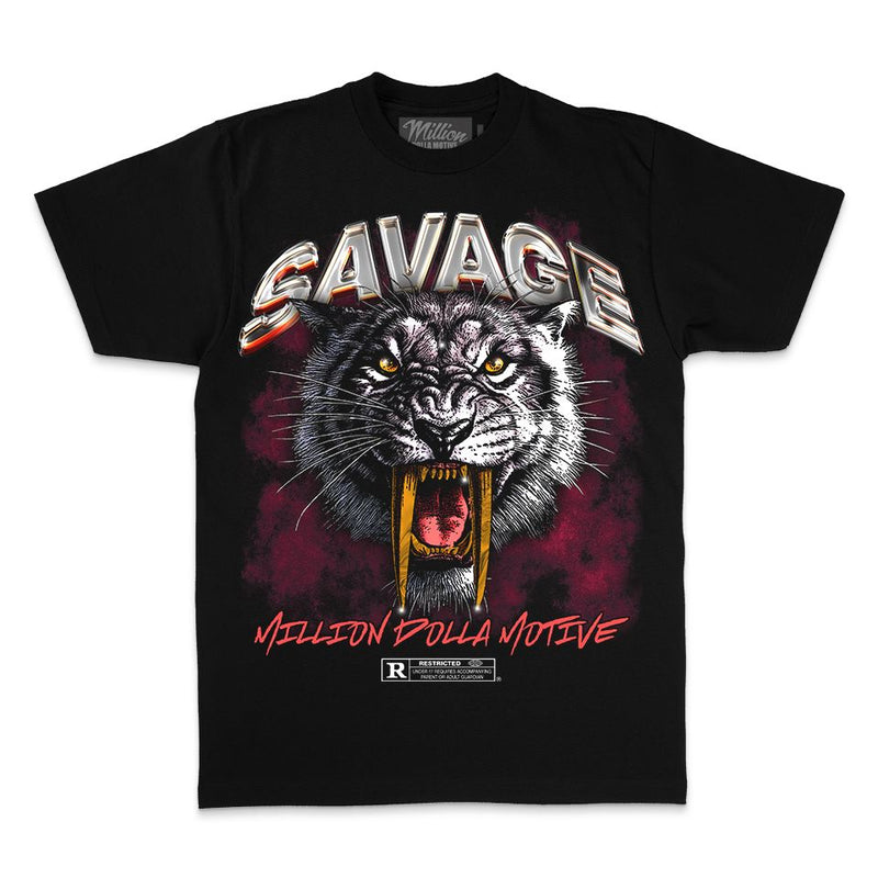 Savage Sabretooth - Black T-Shirt