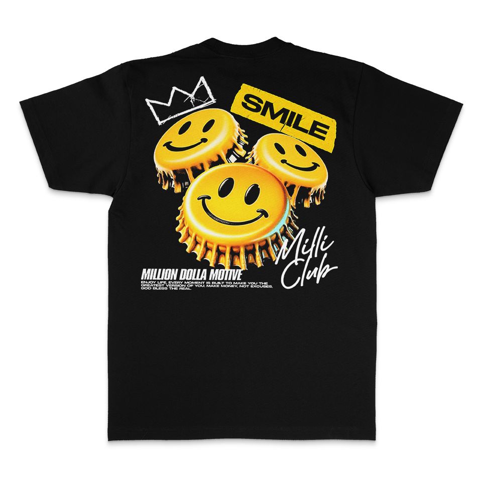 
                  
                    Smile Milli Club - Black T-Shirt
                  
                