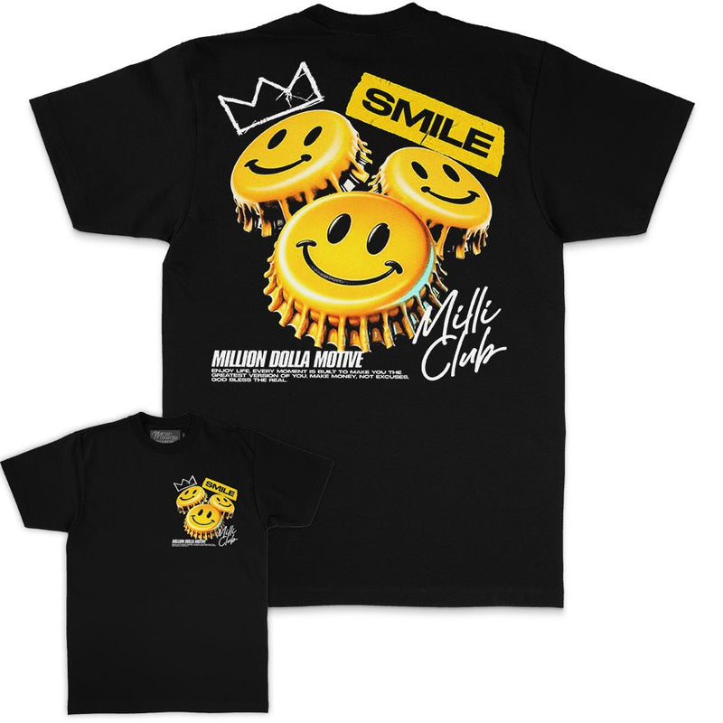 Smile Milli Club - Black T-Shirt