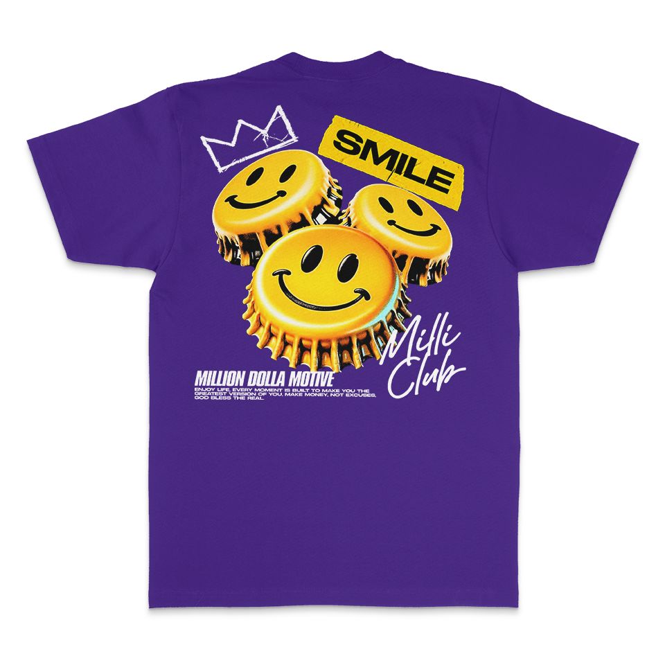 
                  
                    Smile Milli Club - Purple T-Shirt
                  
                