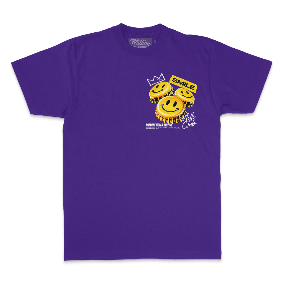 Smile Milli Club - Purple T-Shirt – Million Dolla Motive