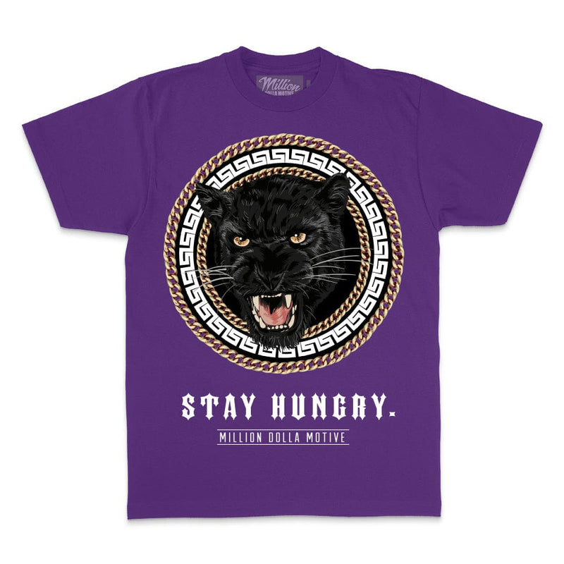 Stay Hungry Panther - Concord Purple T-Shirt T-Shirt Million Dolla Motive 