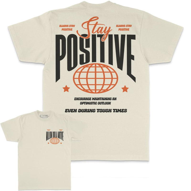 Stay Positive - Natural Sail T-Shirt
